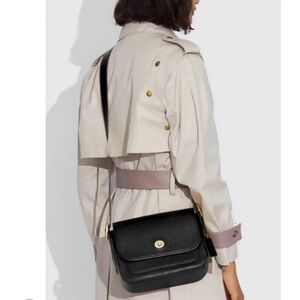 VTG COACH RAMBLER BLACK LEATHER BAG 9061